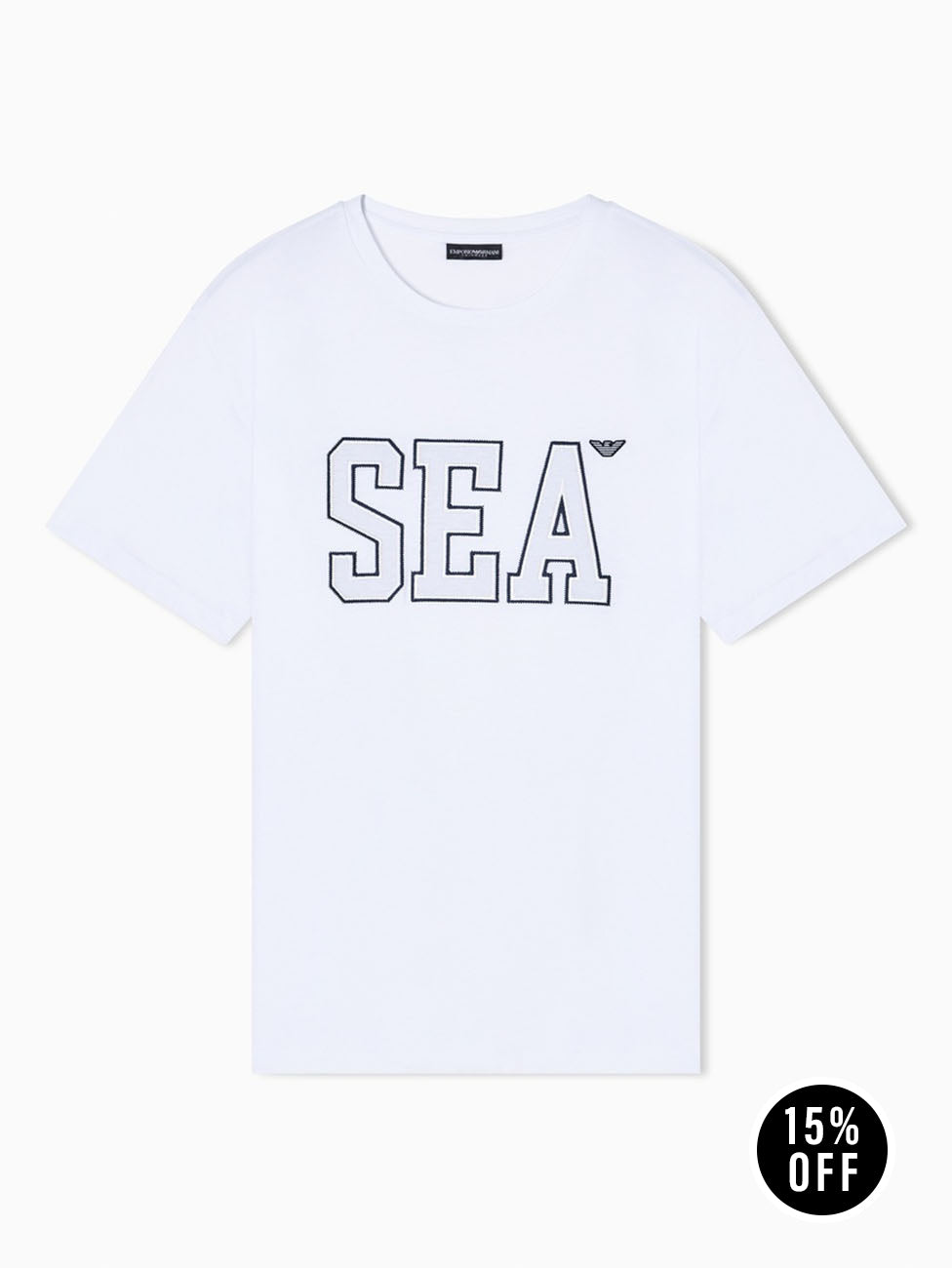 Emporio Armani Sea Embroidery T-shirt