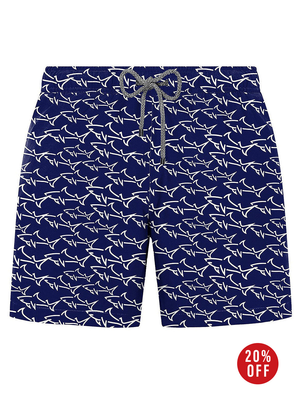 John Frank Gts All Over Printed Swimshorts Mini Shark Navy