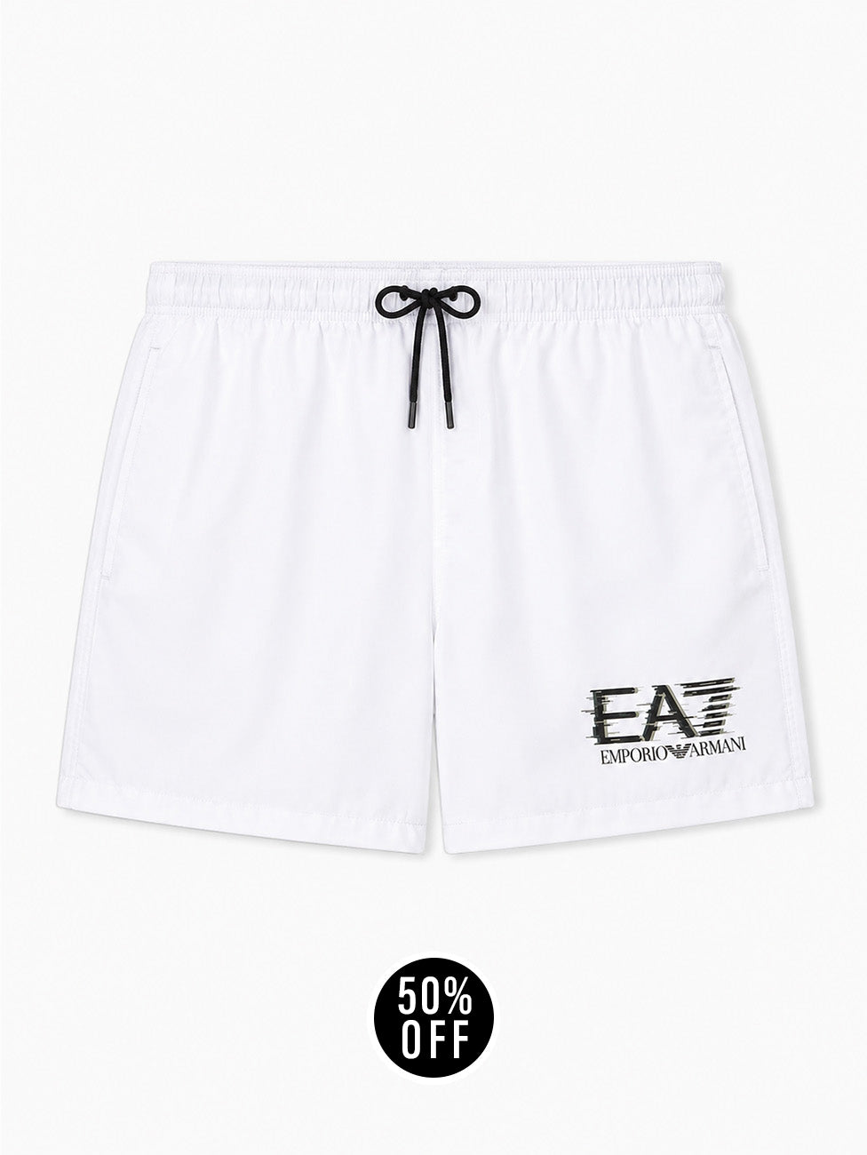 EA7 Water Sports White Visibility Swim Shorts