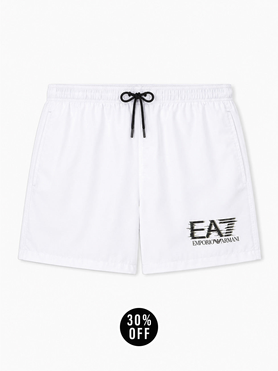 EA7 Water Sports White Visibility Swim Shorts