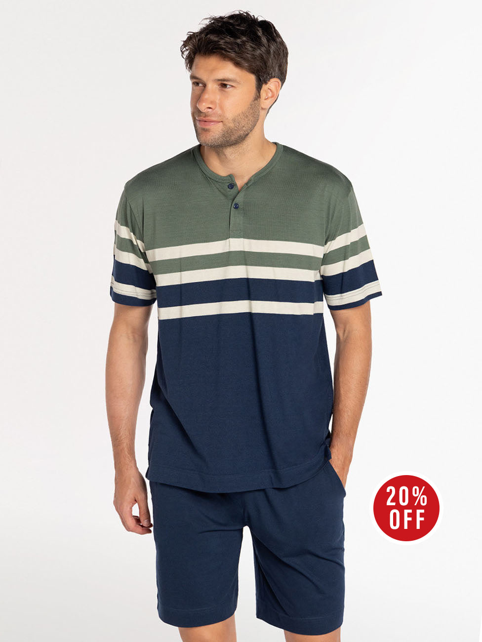 Punto Blanco Capri Modal & Cotton Men's Short Pyjama