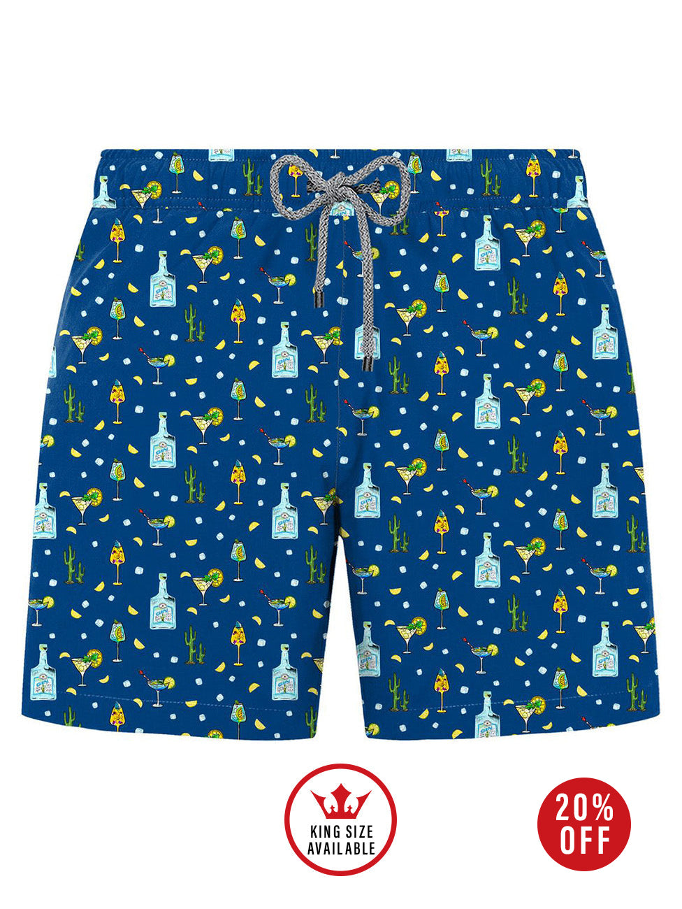 John Frank Gin & Ice Printed Swimshorts