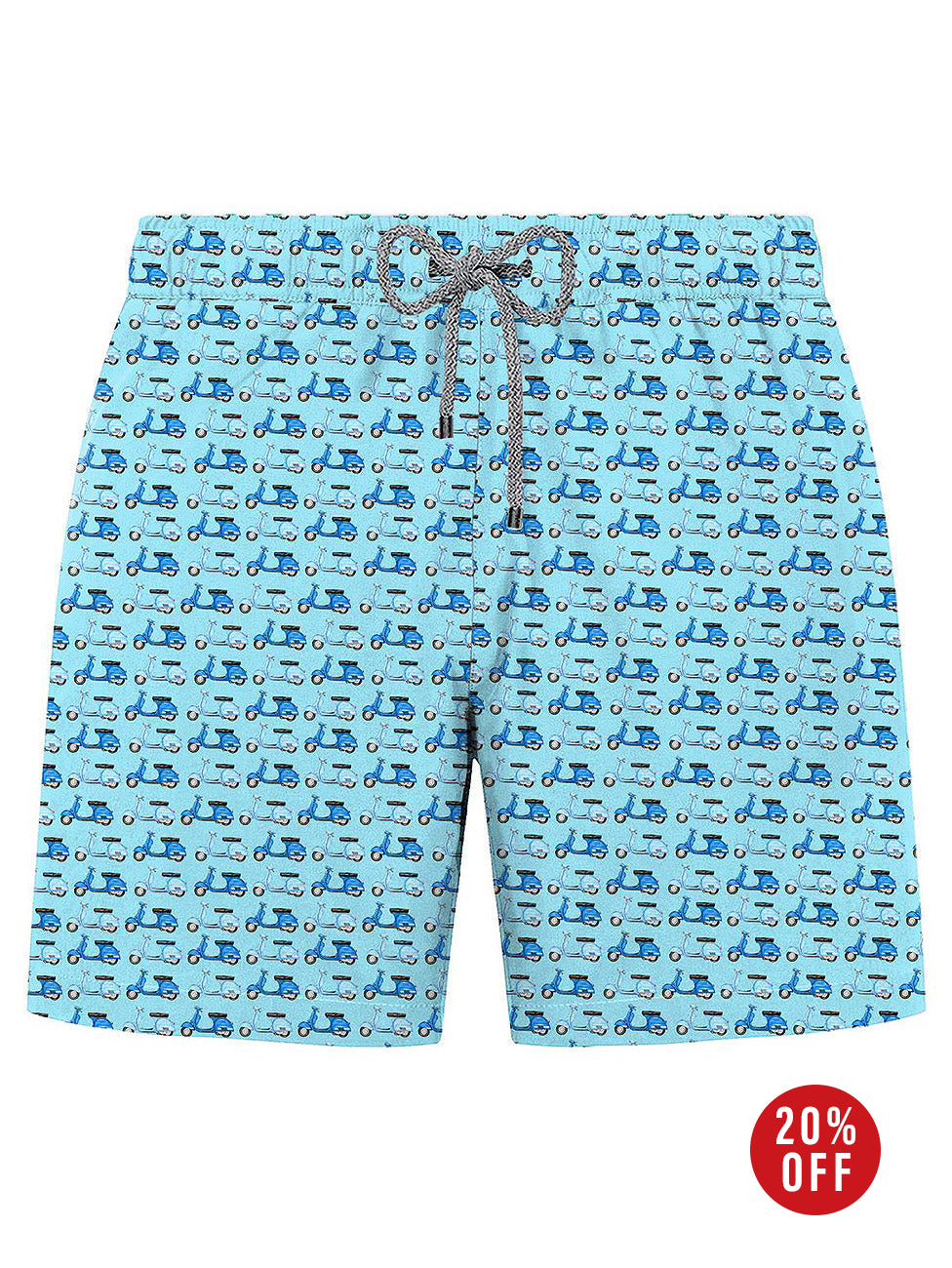 John Frank Blue Friend Printed Swimshorts
