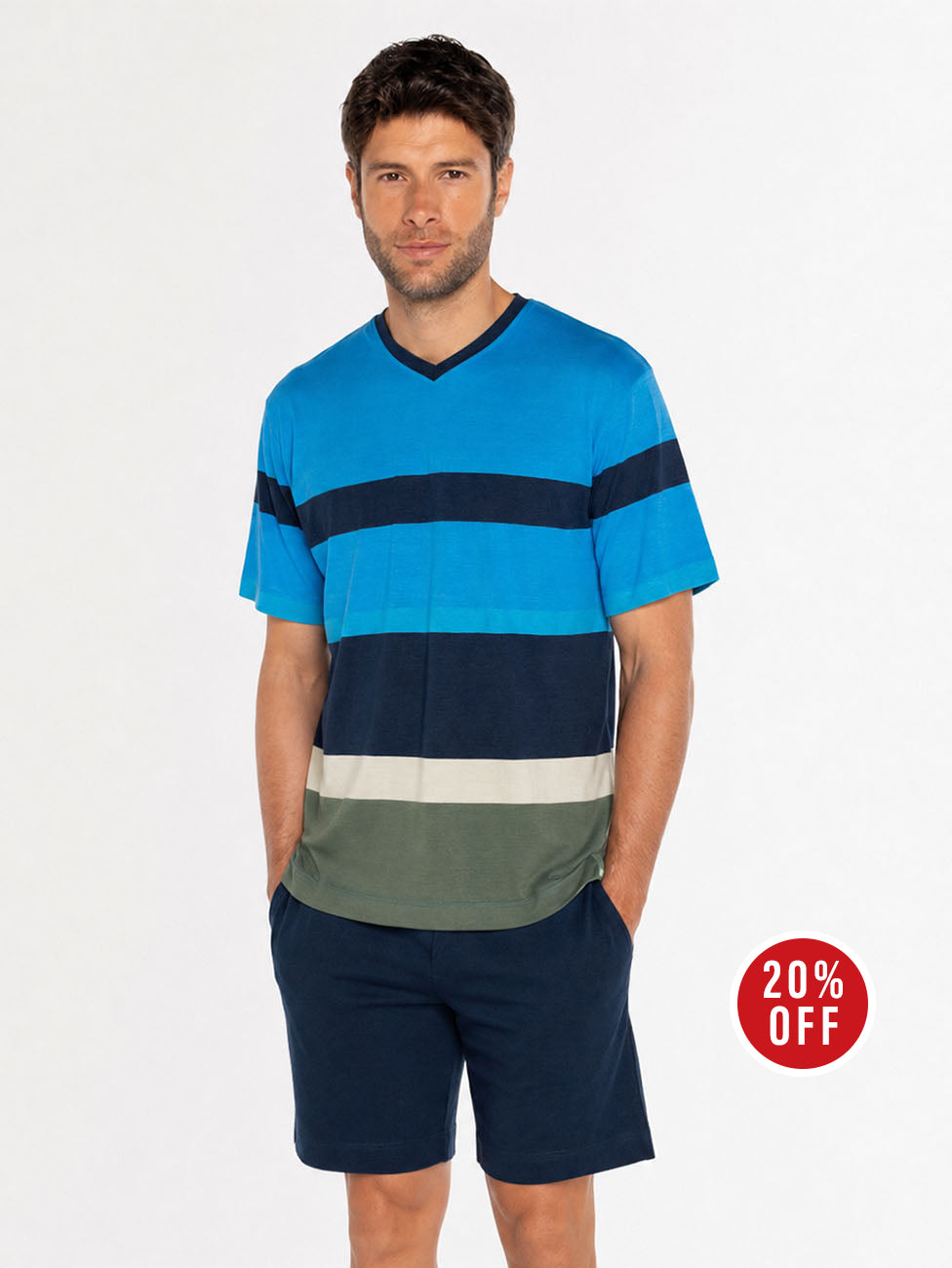Punto Blanco Capri Modal & Cotton Men's Short Pyjama