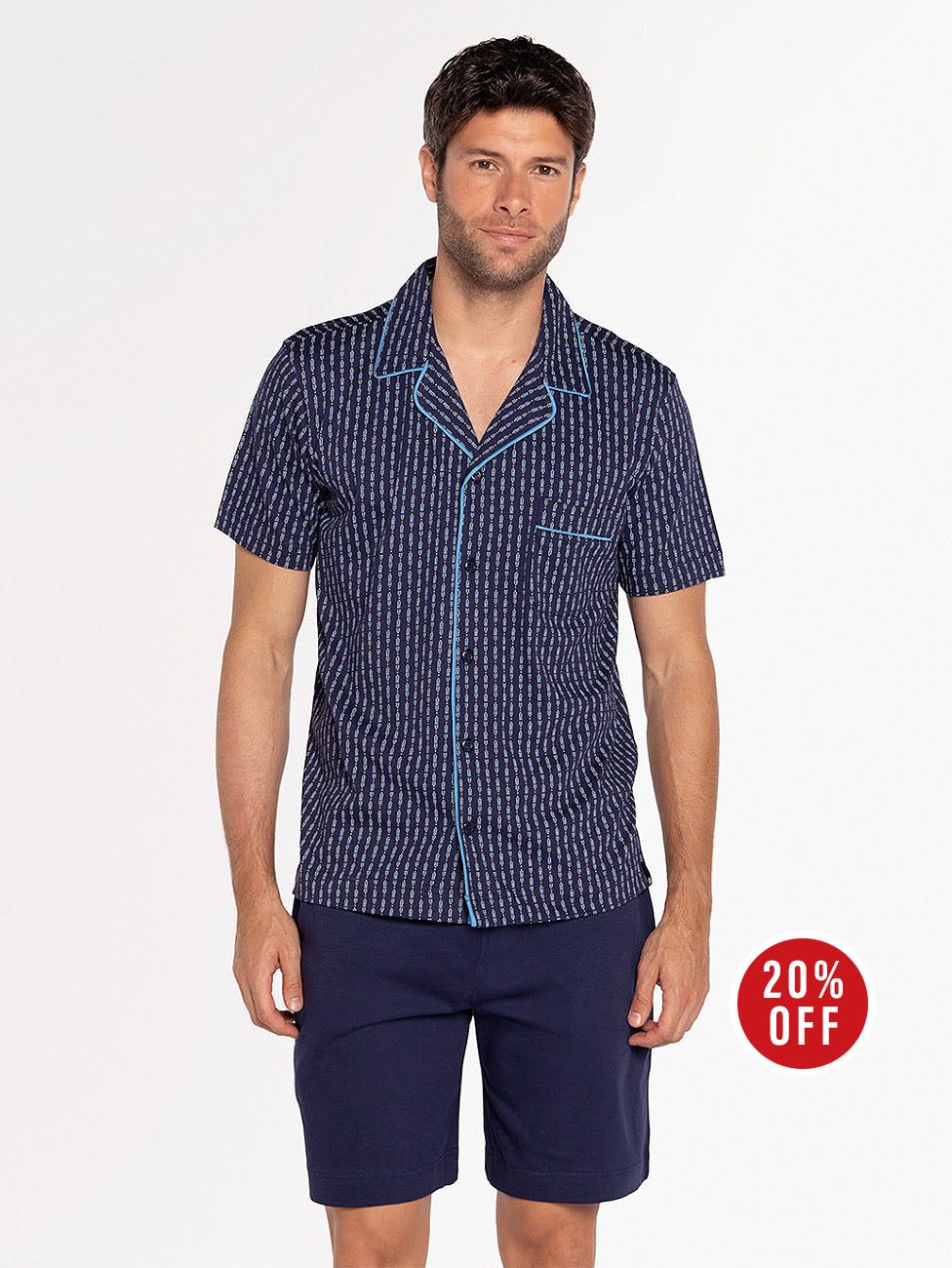 Punto Blanco Santorini Cotton Men's Short Pyjama