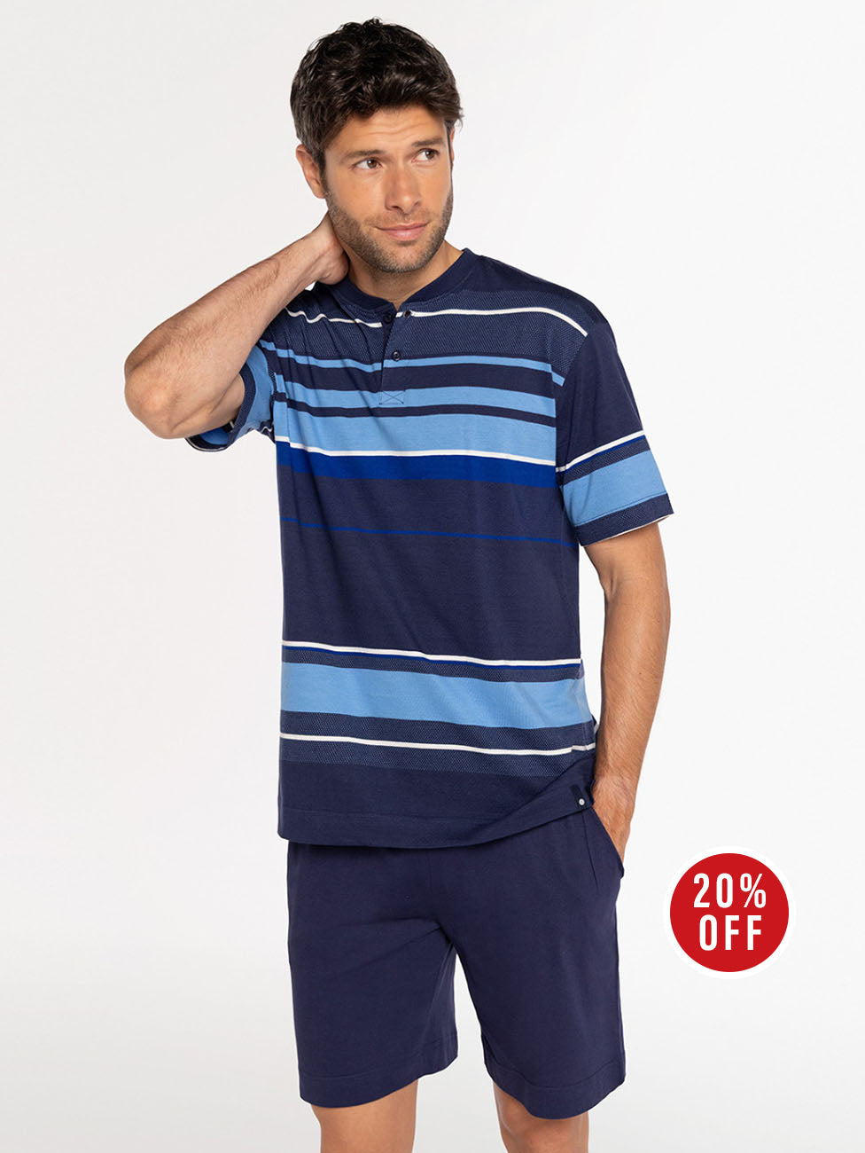 Punto Blanco Santorini Cotton Men's Short Pyjama