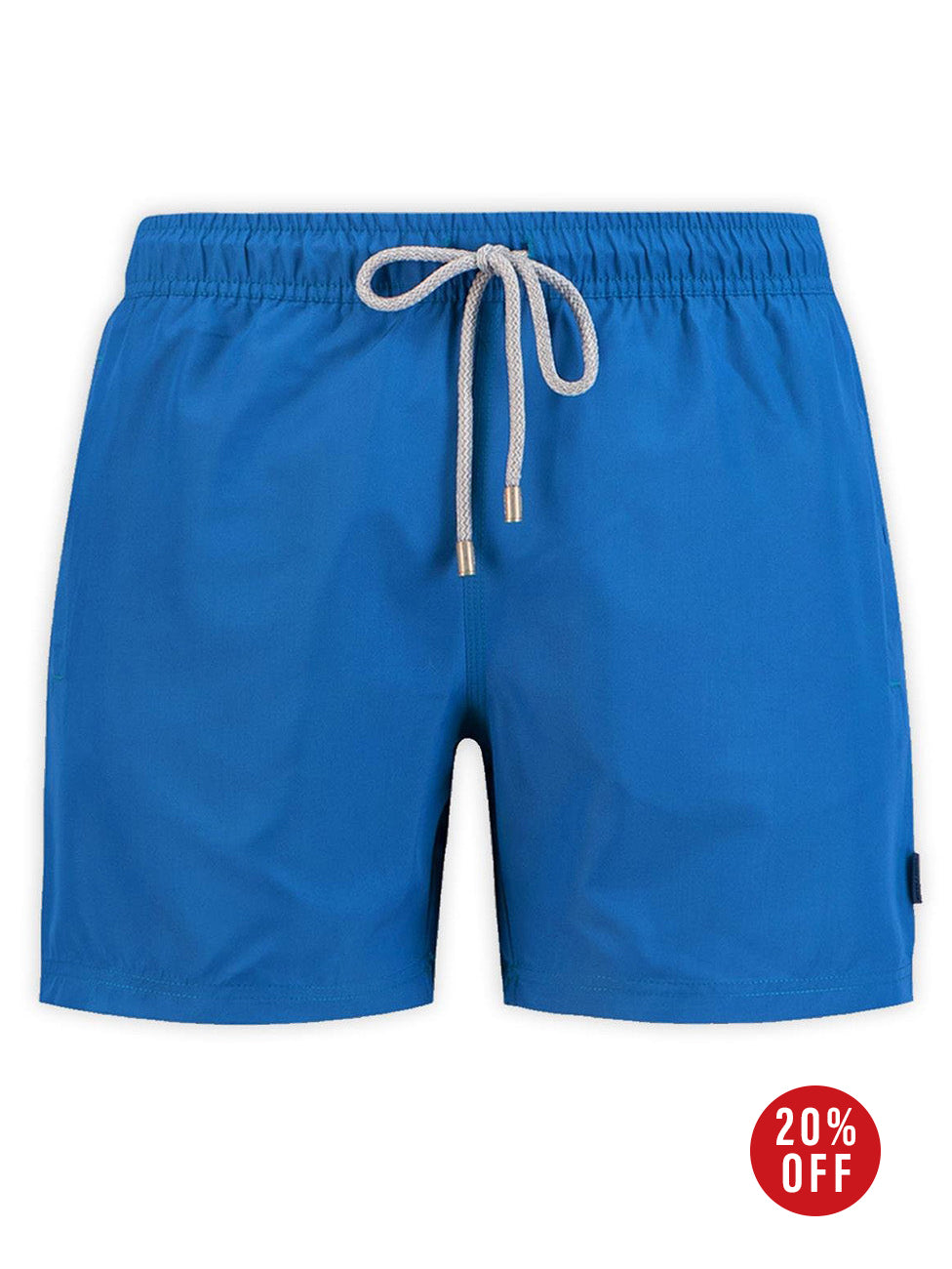 John Frank Blue Plain Swim Shorts