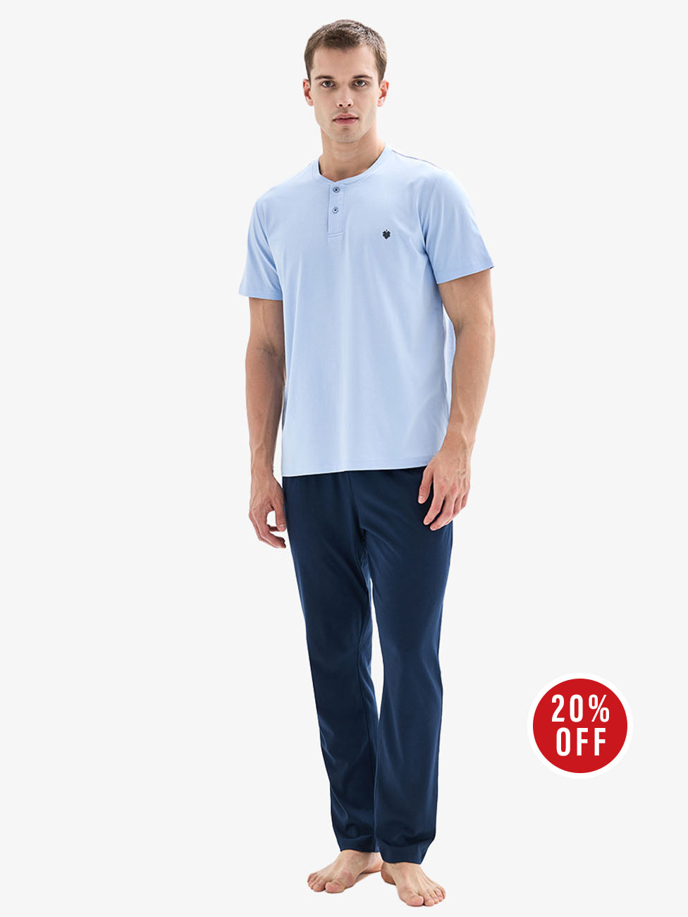 Blackspade Blue Aura Men's Short Pyjama