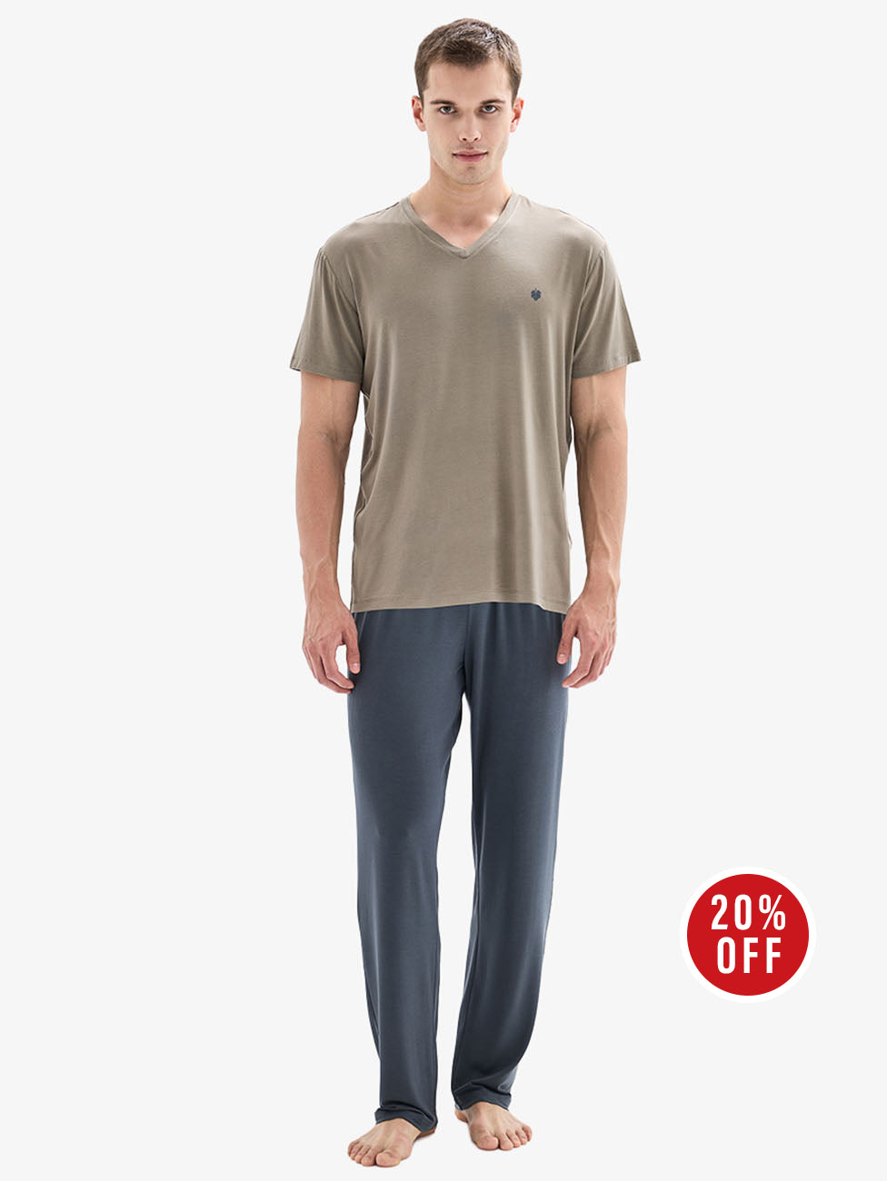 Blackspade Khaki Men's Pyjama