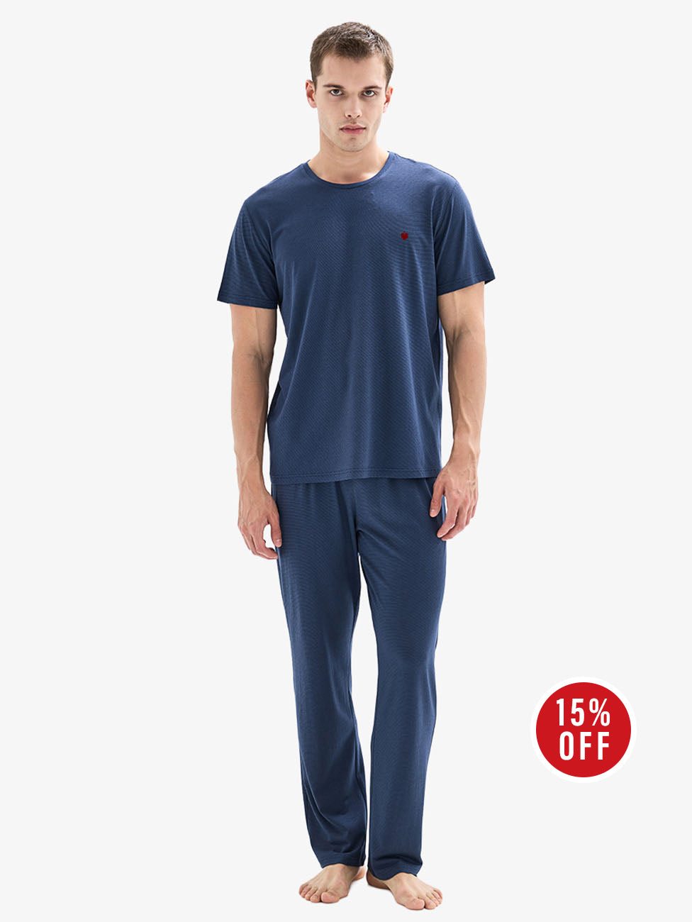 Blackspade Navy Blue Men's Pyjama