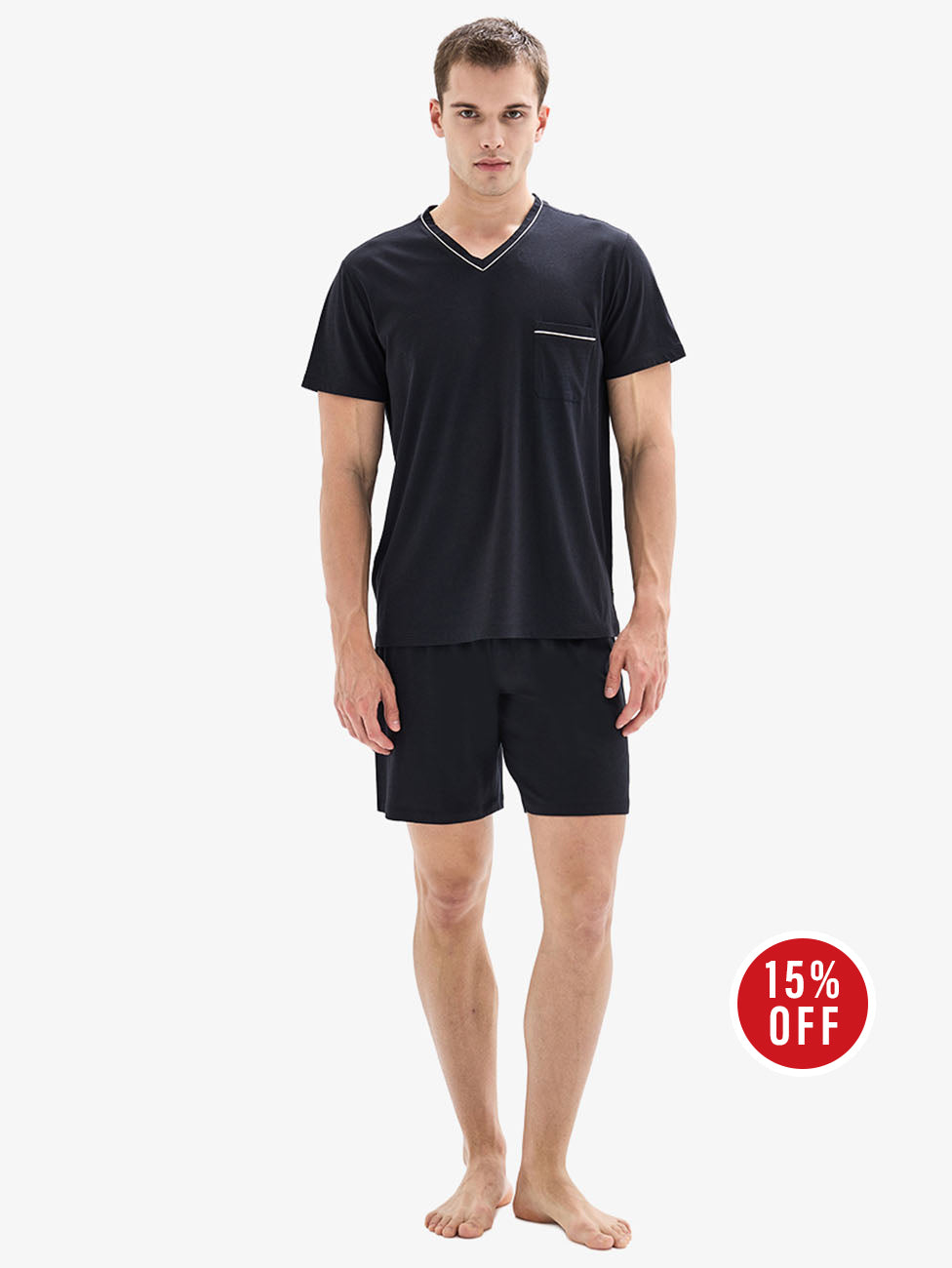 Blackspade Black 3 Piece Men's Pyjama