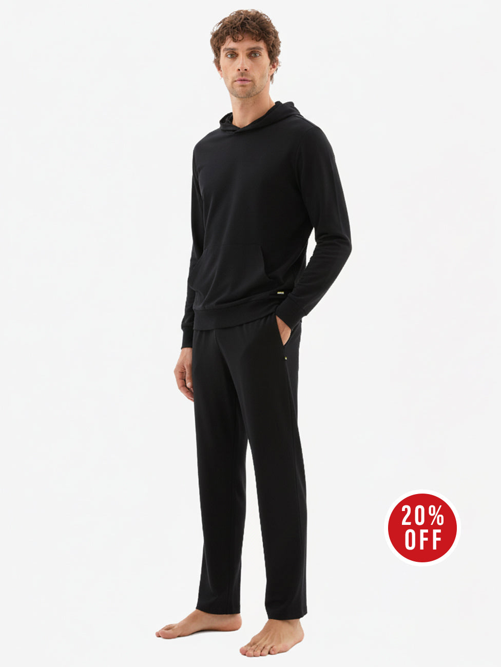 Blackspade Black Men's Pyjama Set
