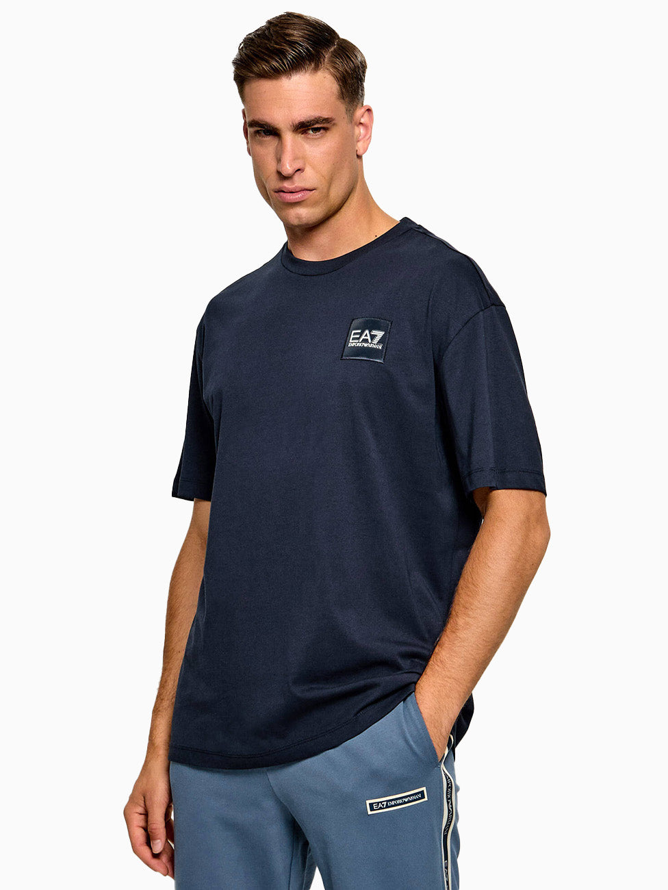 EA7 Modern-Fit Cotton T-Shirt