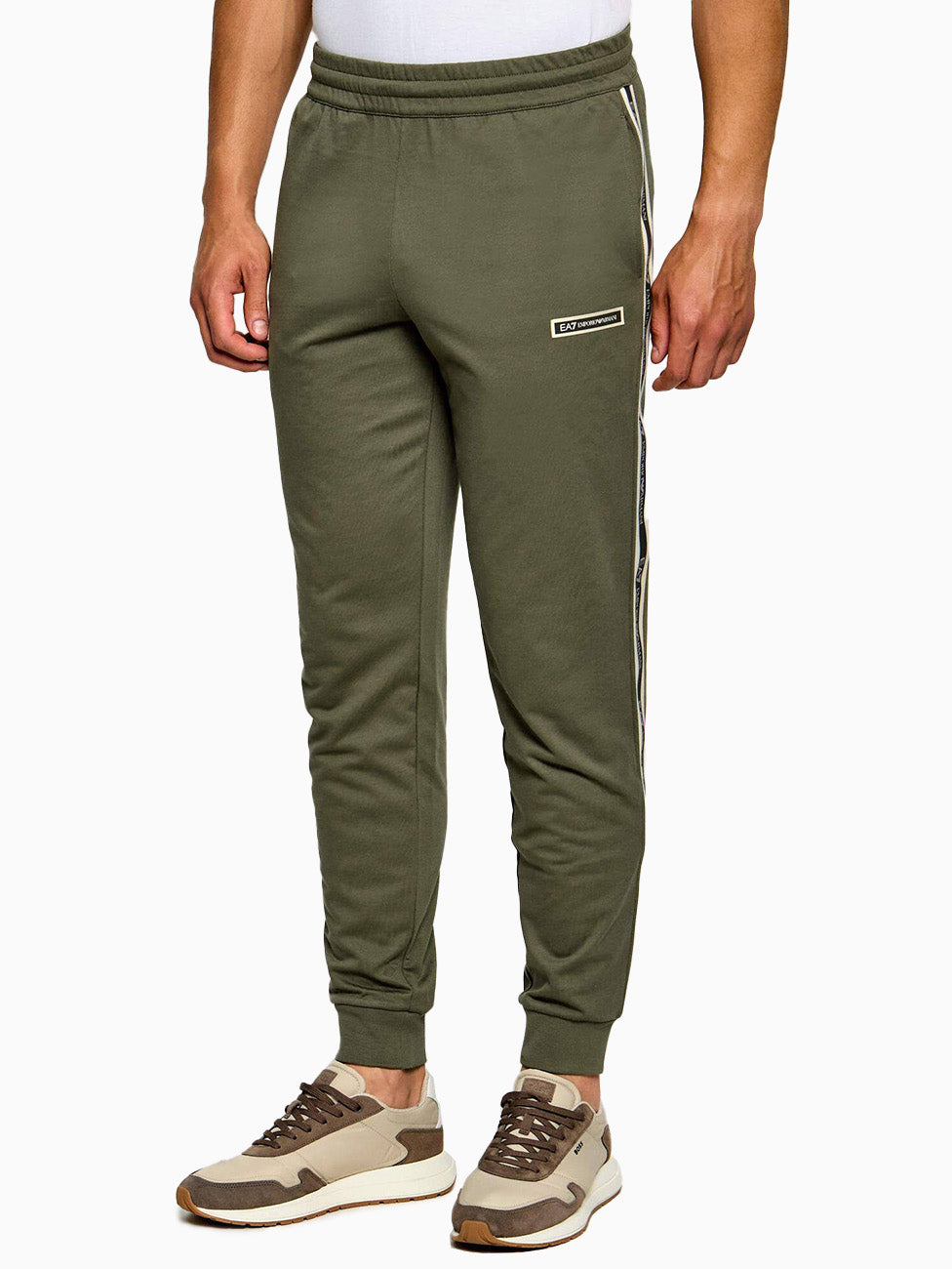 EA7 Slim-Fit Cotton Sweatpants
