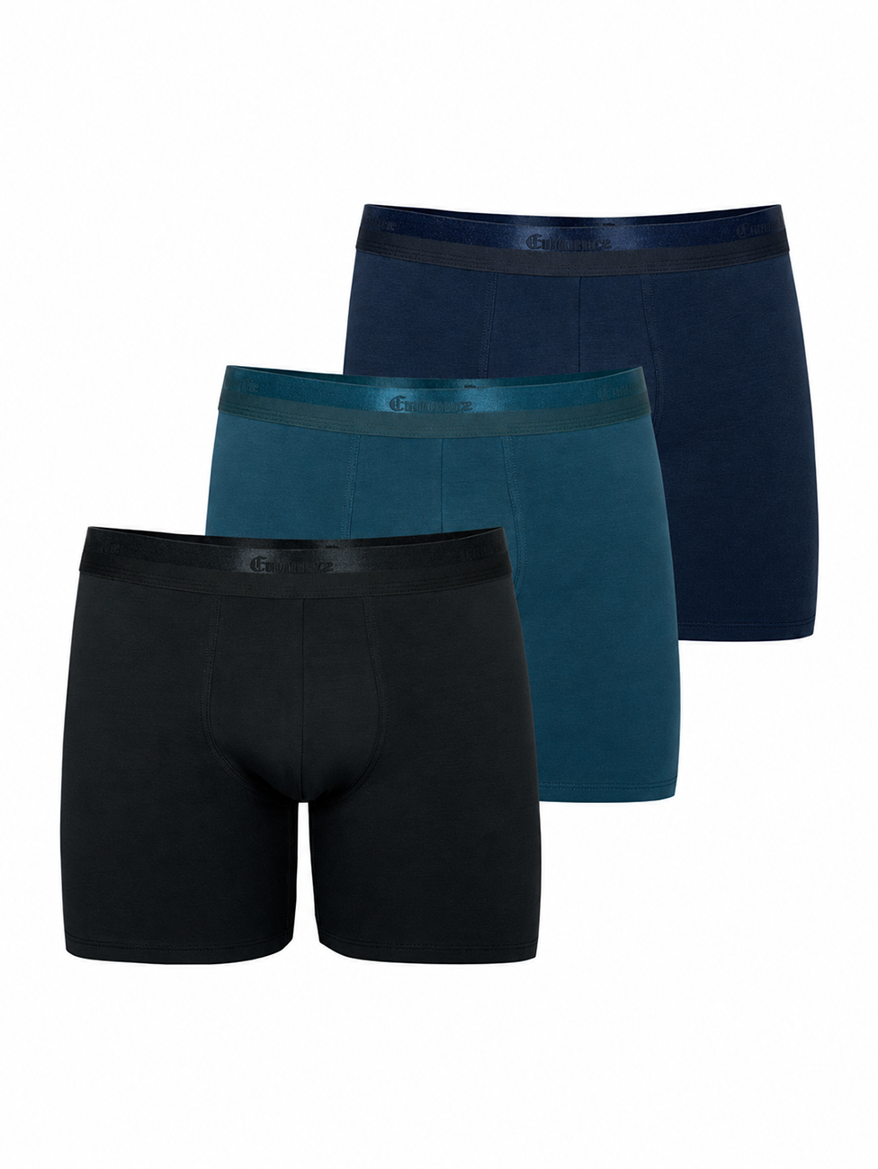 Eminence Men’s Studio Long Boxer Briefs – 3 Pack