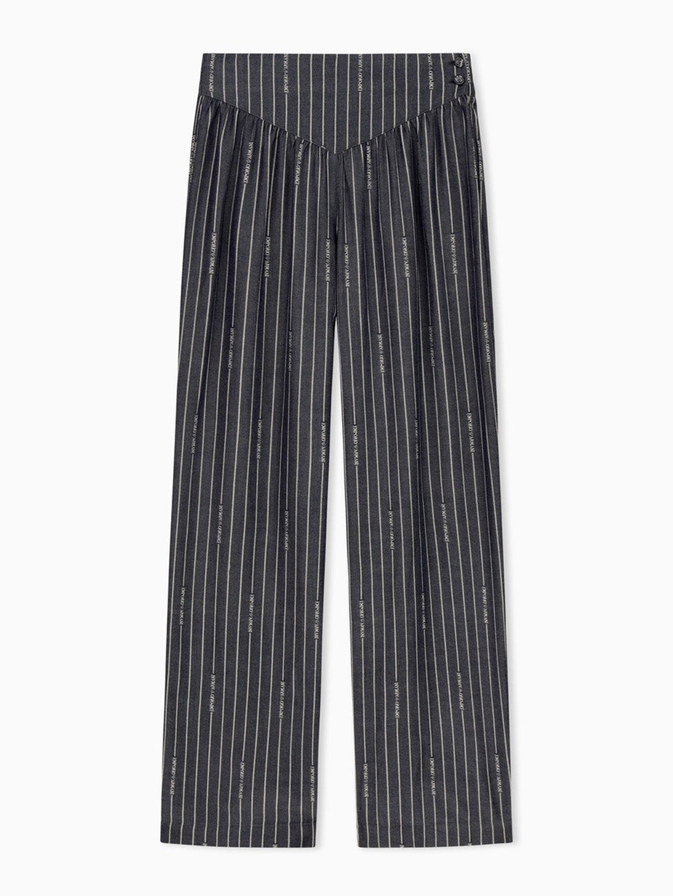 Emporio Armani Women's Pinstripe Viscose Pyjama Set