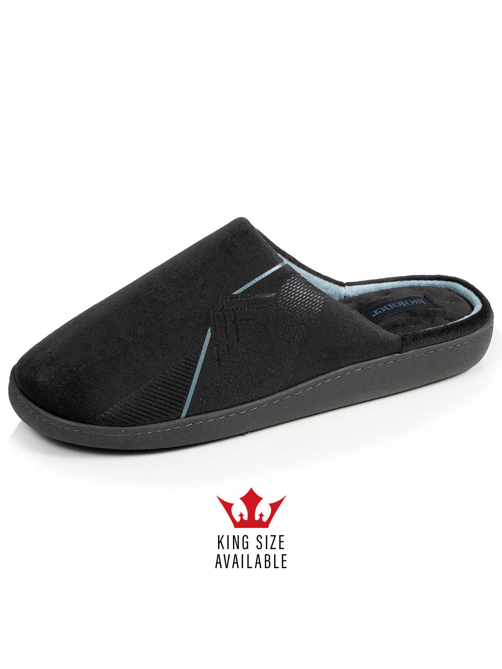 Isotoner Men's Diamond Gray Slippers