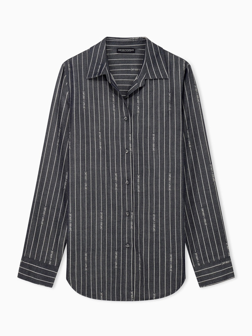 Emporio Armani Women's Pinstripe Viscose Pyjama Set