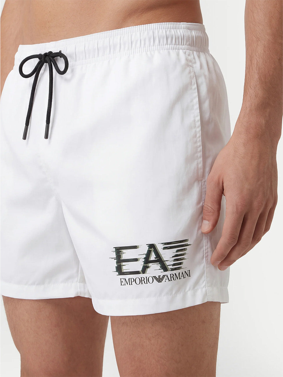 EA7 Water Sports White Visibility Swim Shorts