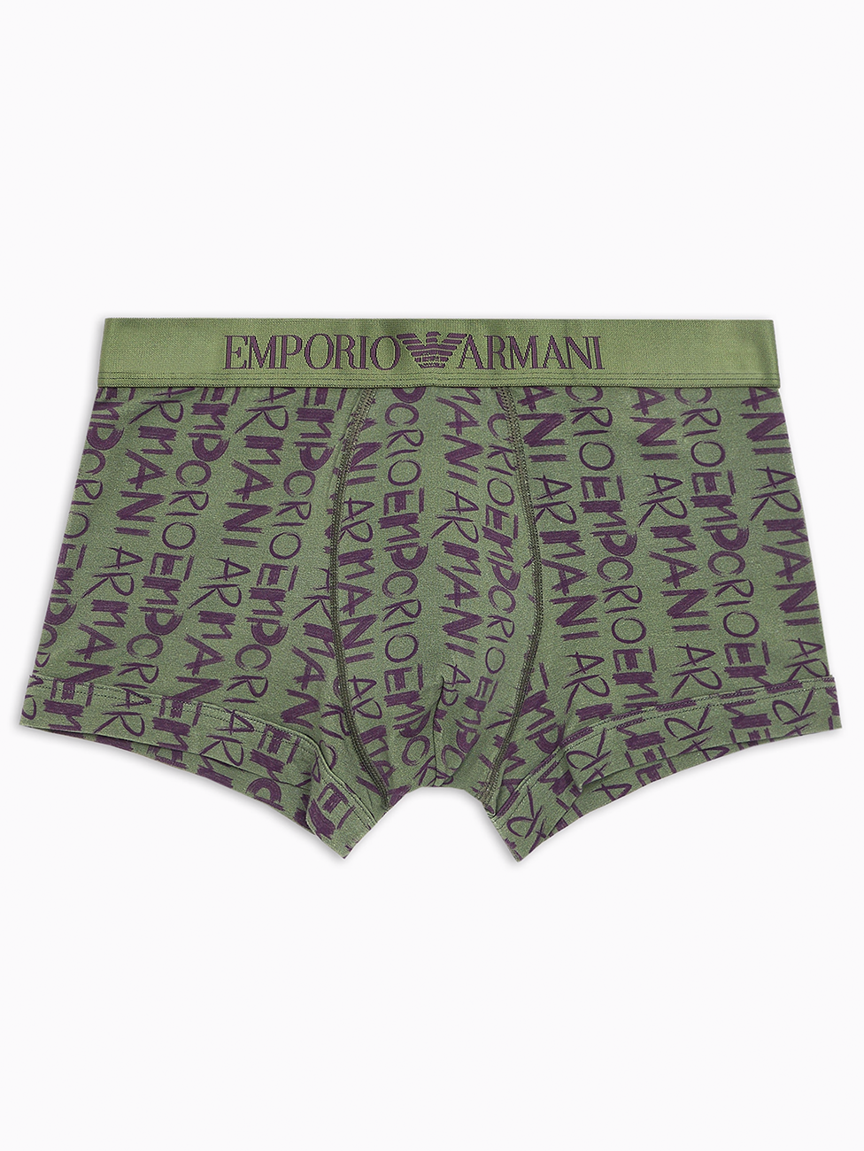 Emporio Armani All-Over Logo Print Boxer Briefs
