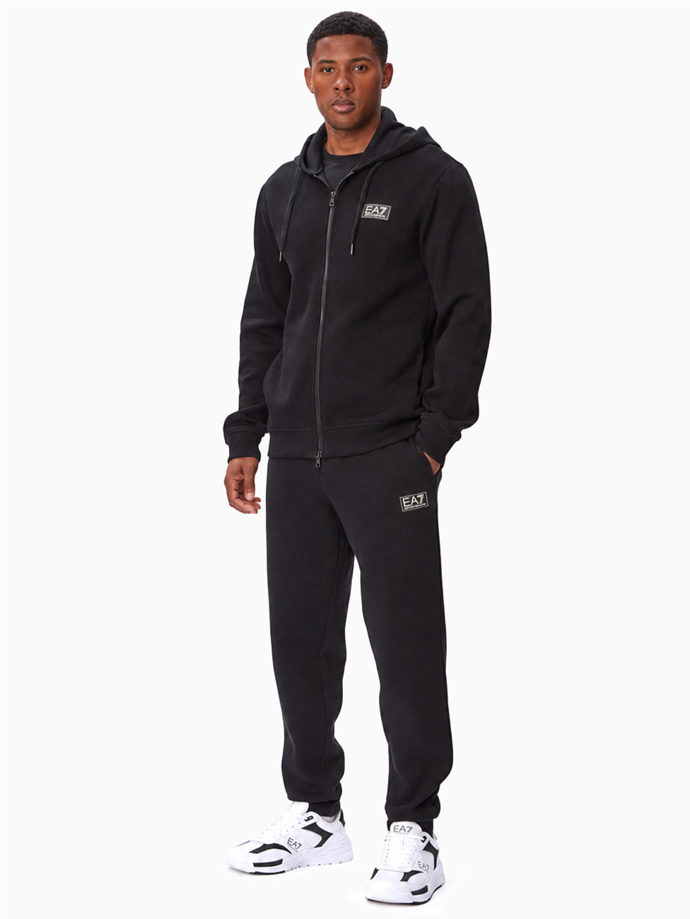 EA7 Refined Full-Zip Hoodie