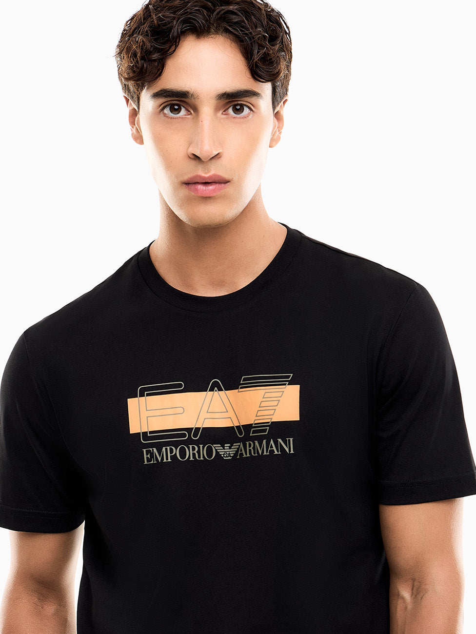 EA7 Visibility Regular-Fit Cotton-Jersey T-Shirt