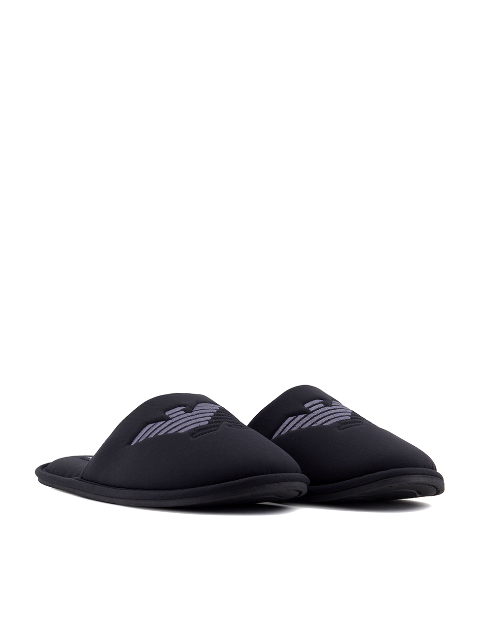 Emporio Armani Eagle Embroidery Slippers