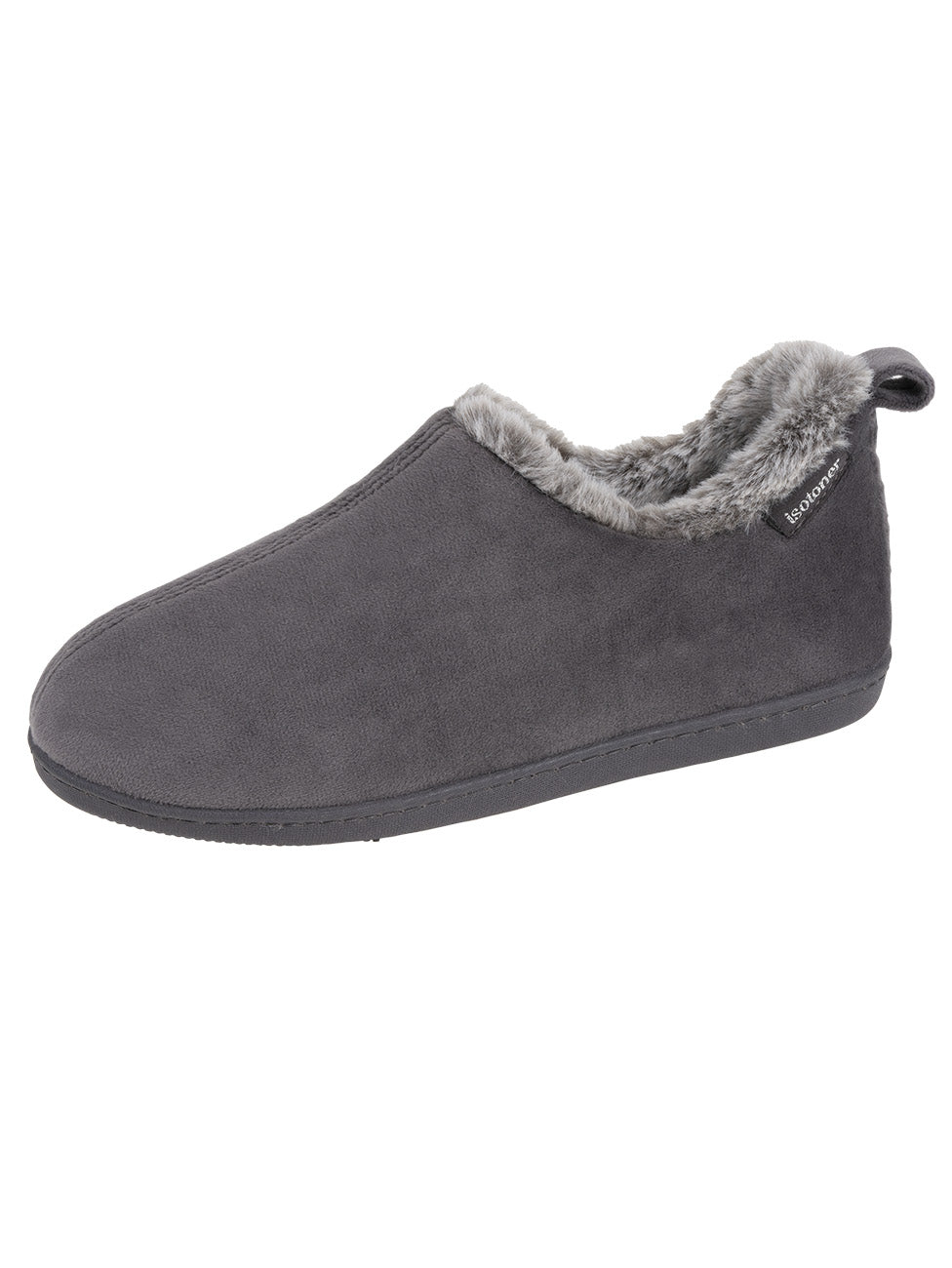 Isotoner Grey Women's Low-Cut Boot Slippers