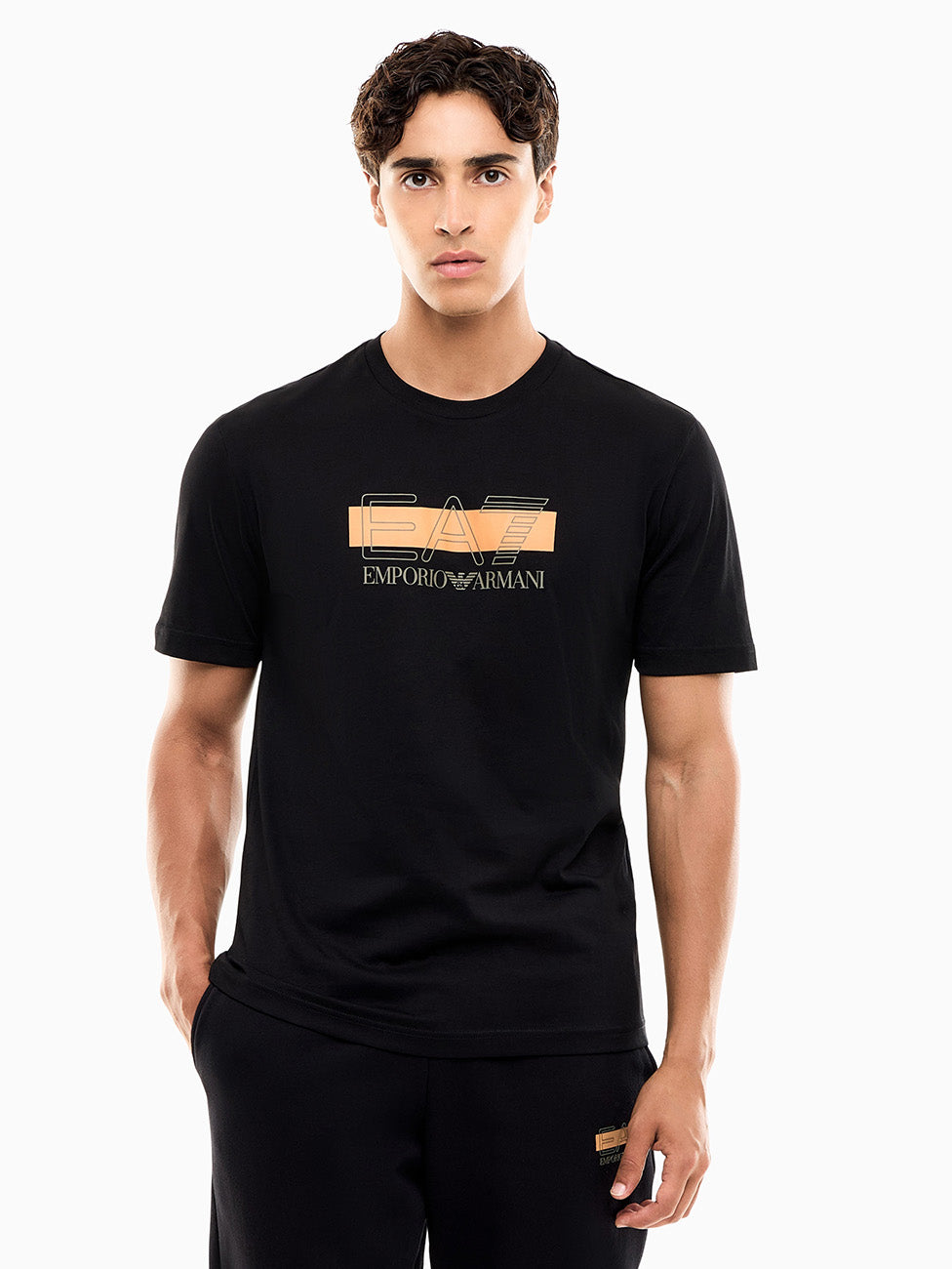 EA7 Visibility Regular-Fit Cotton-Jersey T-Shirt