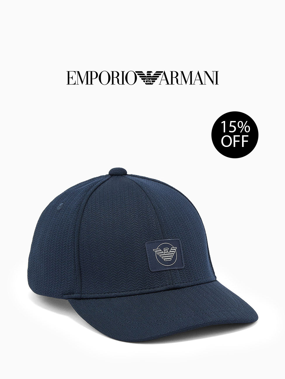 Emporio Armani Satin Label Baseball Cap