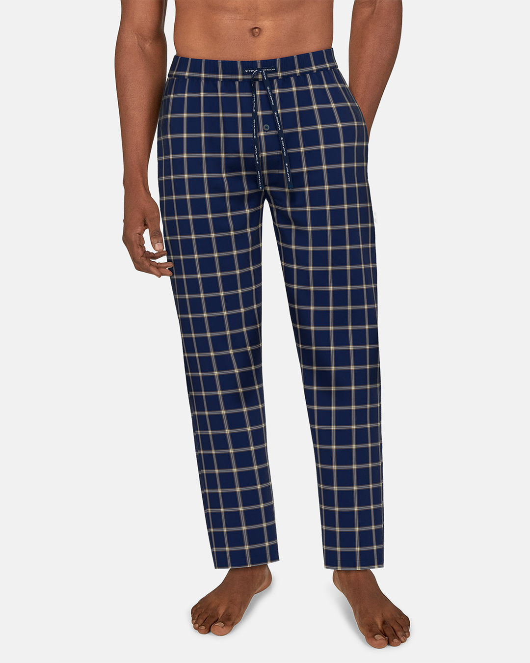 Tom Tailor Dark Blue Checkered Pyjama Pants