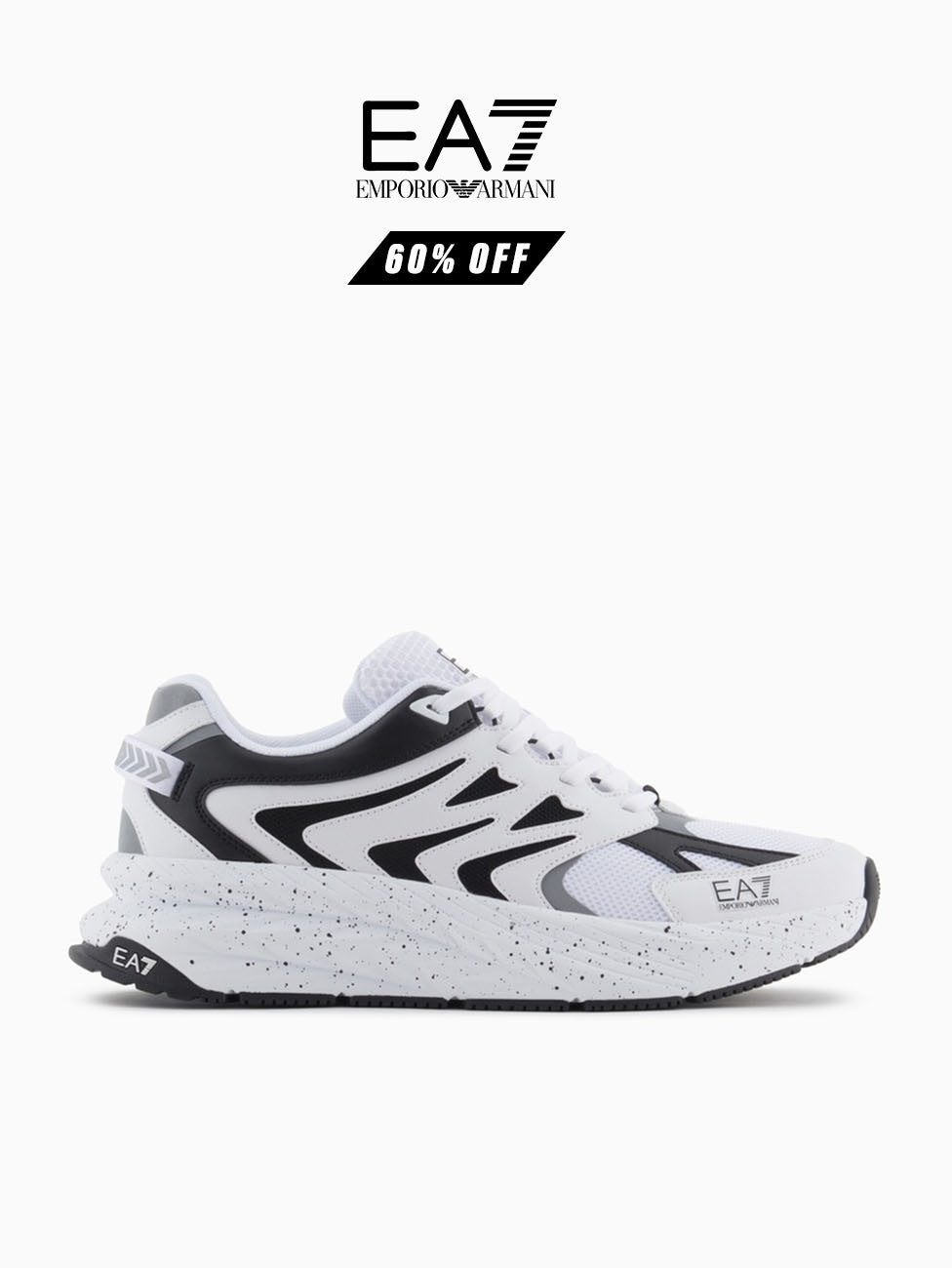 EA7 White & Black Crusher Sonic Dart Sneakers
