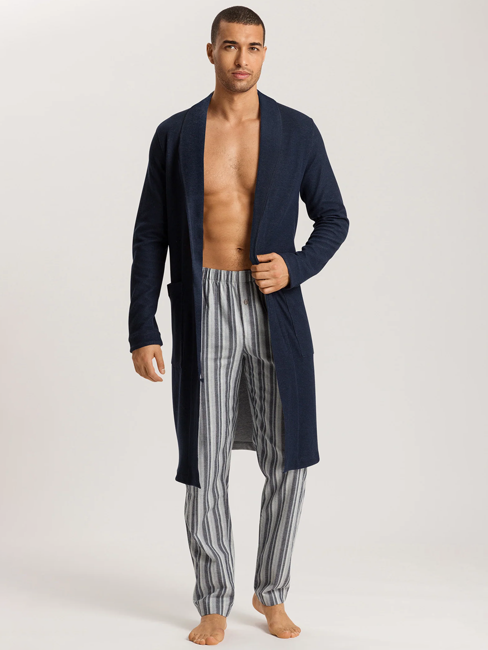 Hanro Cozy Living Shawl Collar Notte Men's Robe