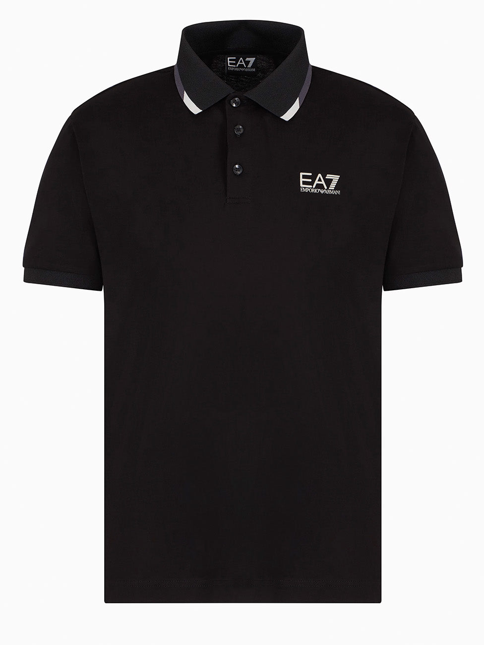EA7 Summer Block Cotton Jersey Polo Shirt