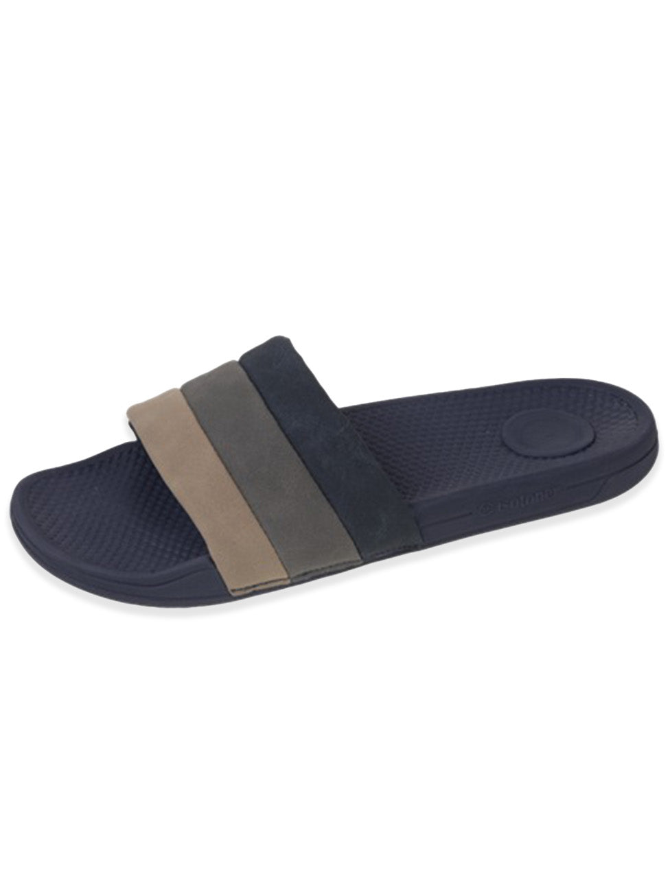 Isotoner Marine Men's Logo Slide Mules