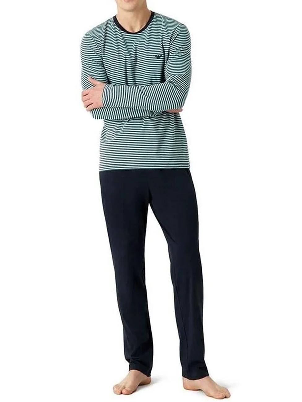 Emporio Armani Men's Knit Long Pyjamas