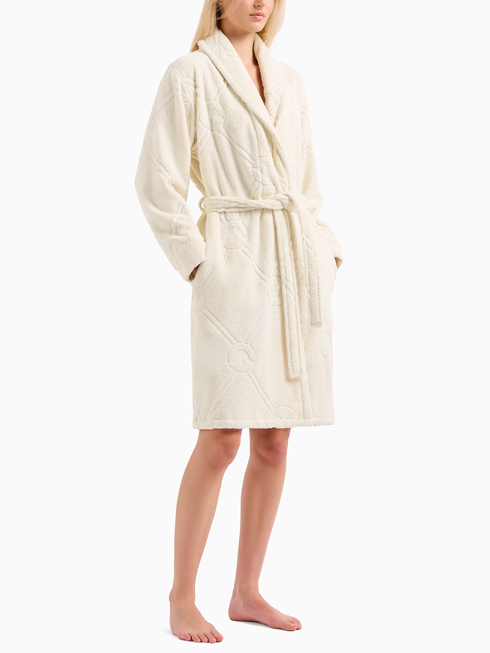 Emporio Armani Cotton Terry Bathrobe