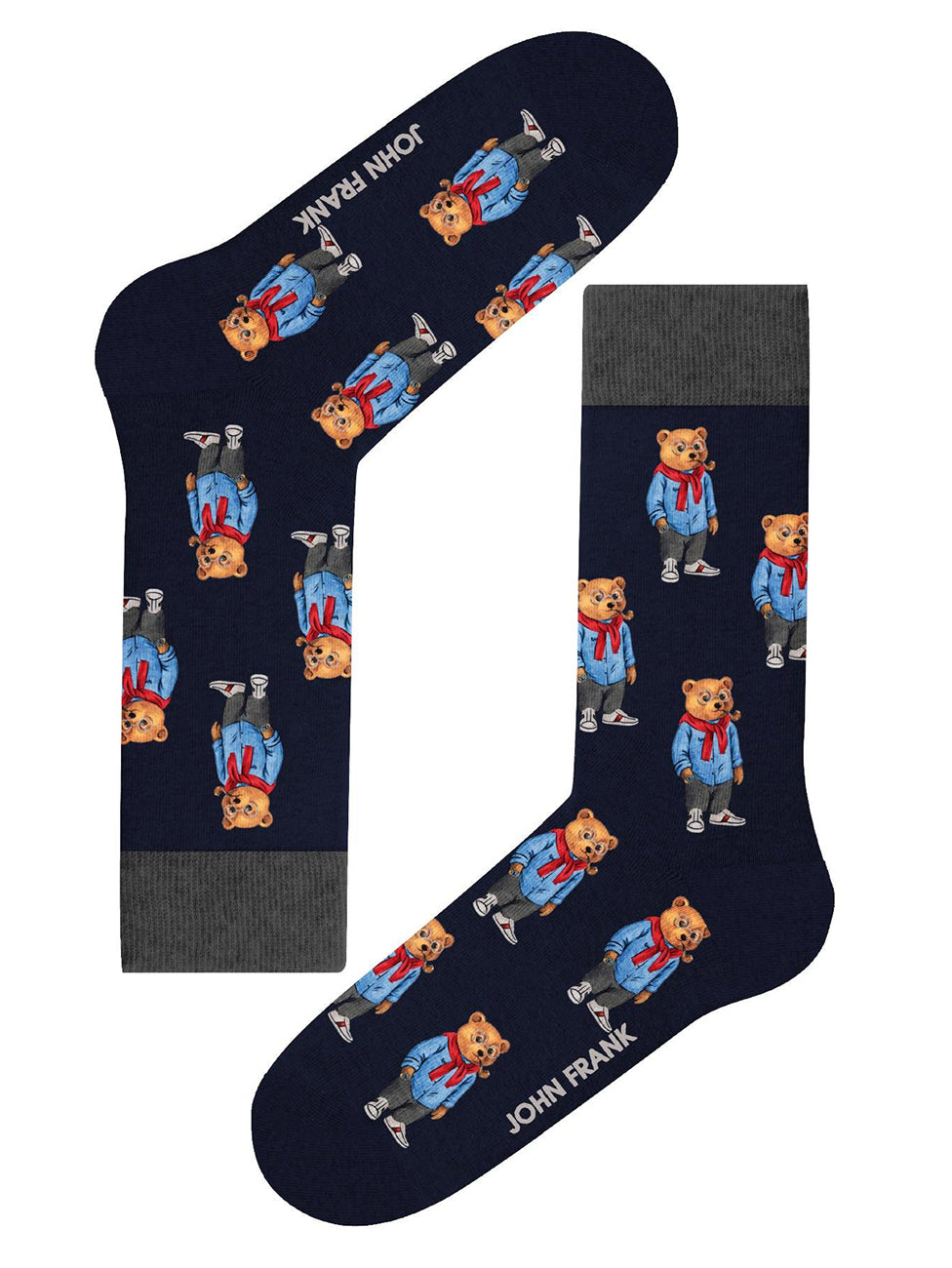 John Frank Bear Fun Long Socks