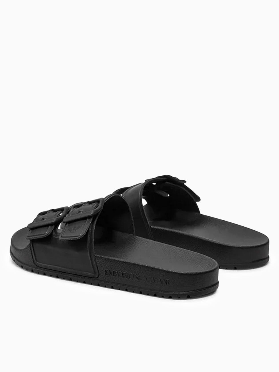 Emporio Armani Double Band Rubber Slippers