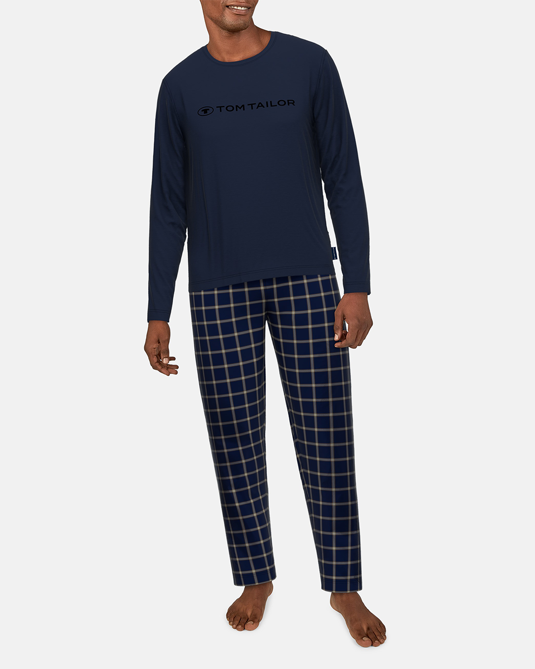 Tom Tailor Navy Checkered Pyjama