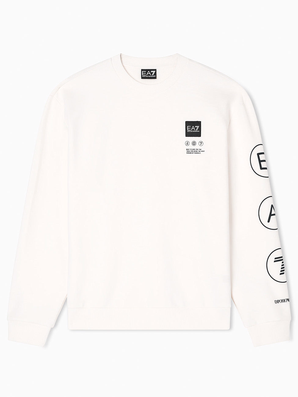 EA7 Logo Series French Terry Hooded Sweatshirt