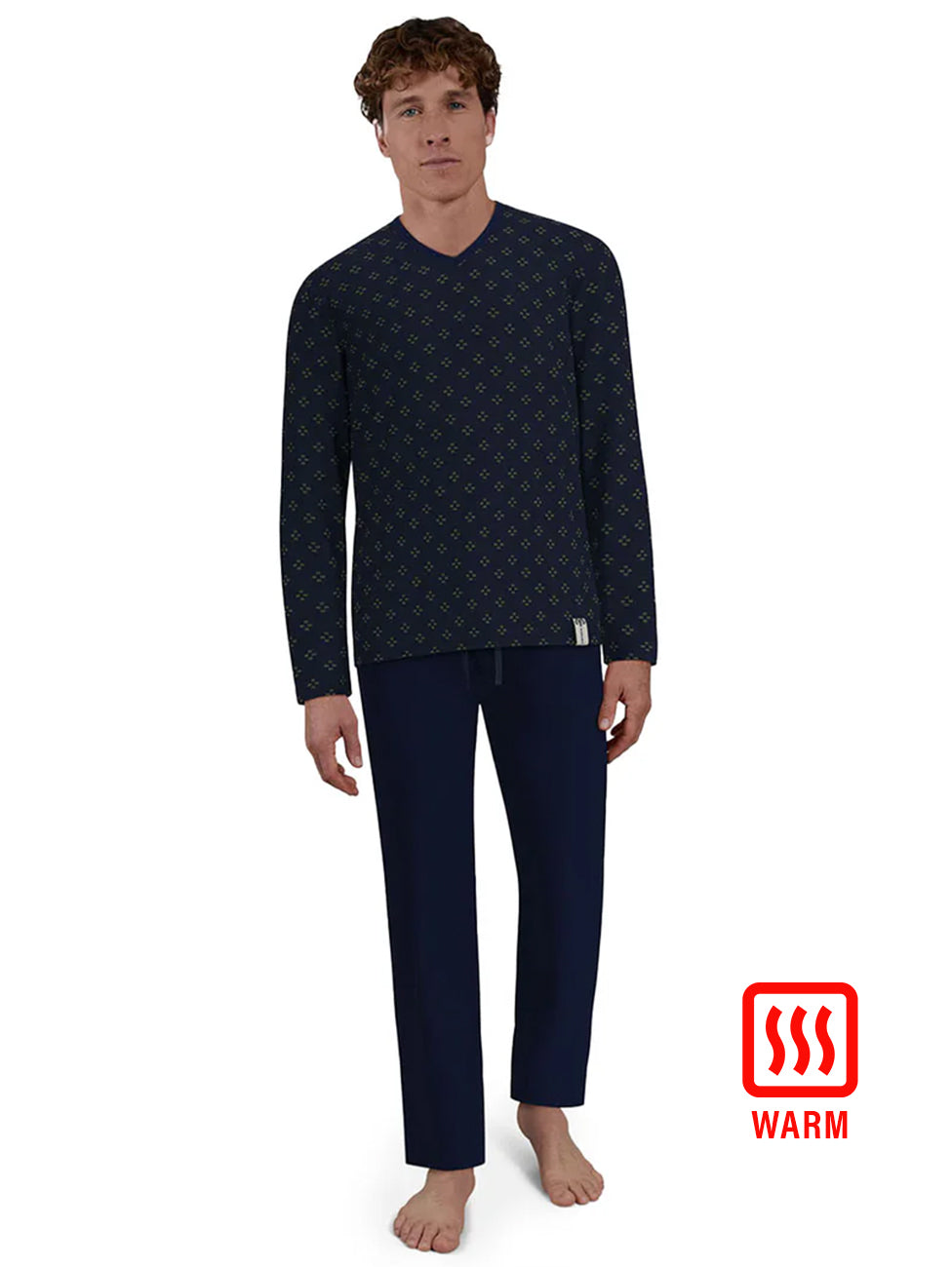 CECEBA Dark Blue Plain Pyjama