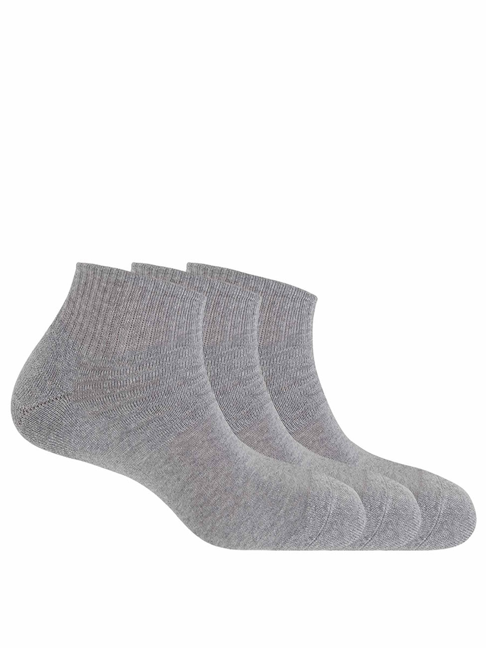 Punto Blanco Plain Ankle Socks with Curls Underfoot (Pack of 3)