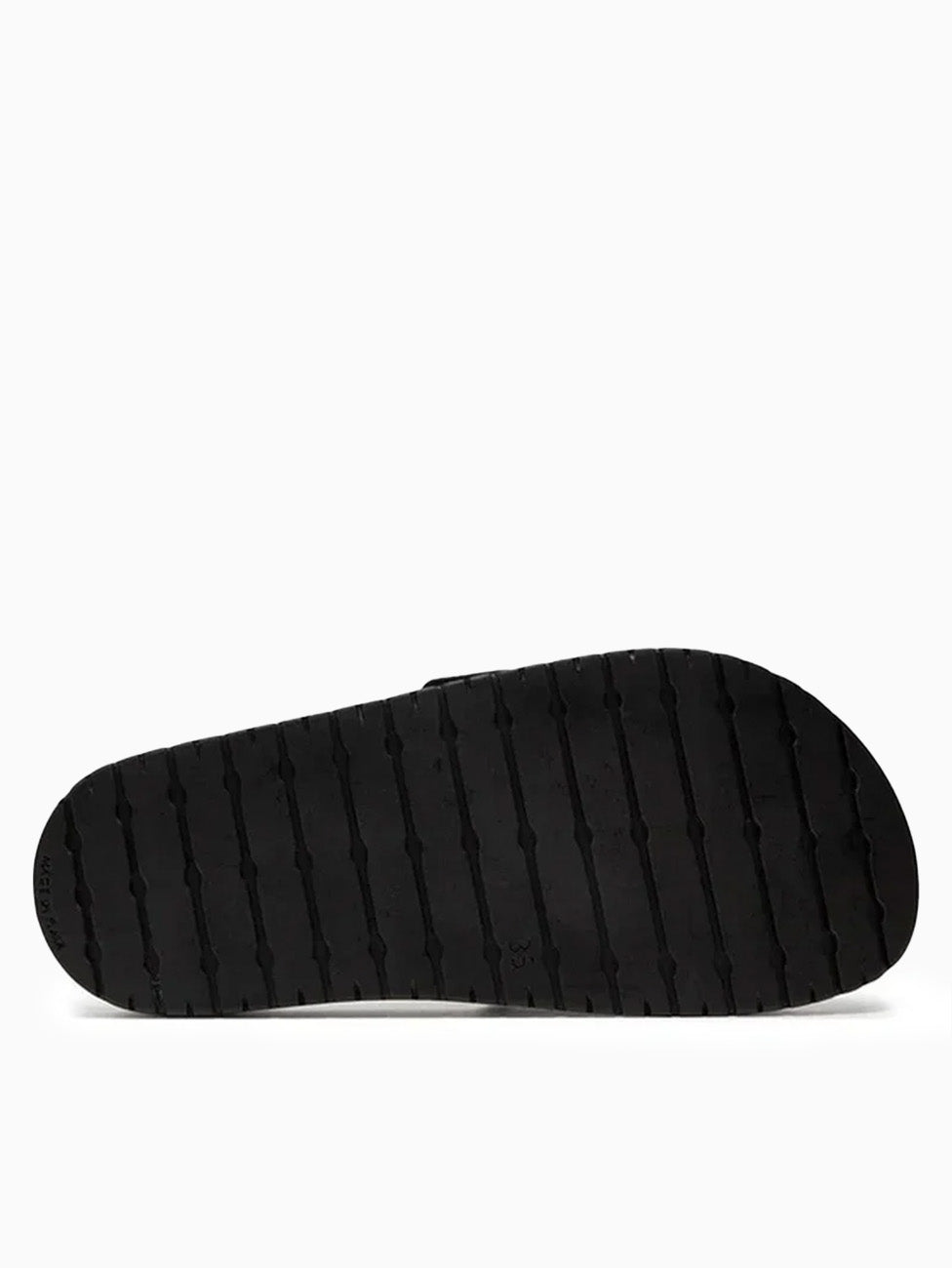 Emporio Armani Black Double Band Rubber Slippers