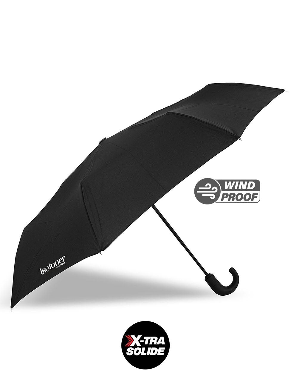Isotoner Men's Crook X-TRA SOLIDE Umbrella