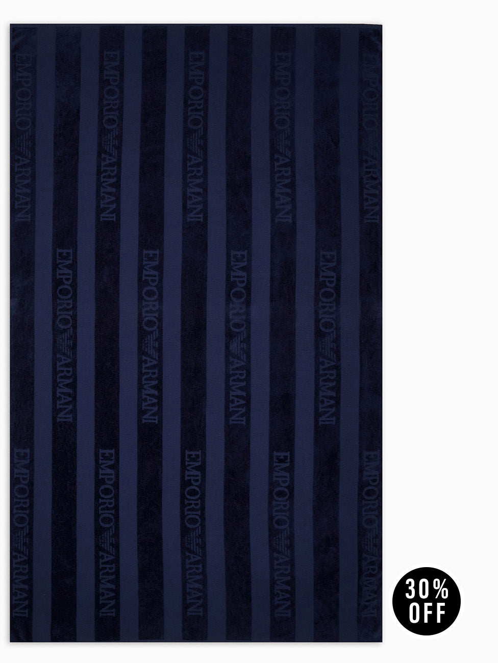 Emporio Armani Striped Terry Beach Towel