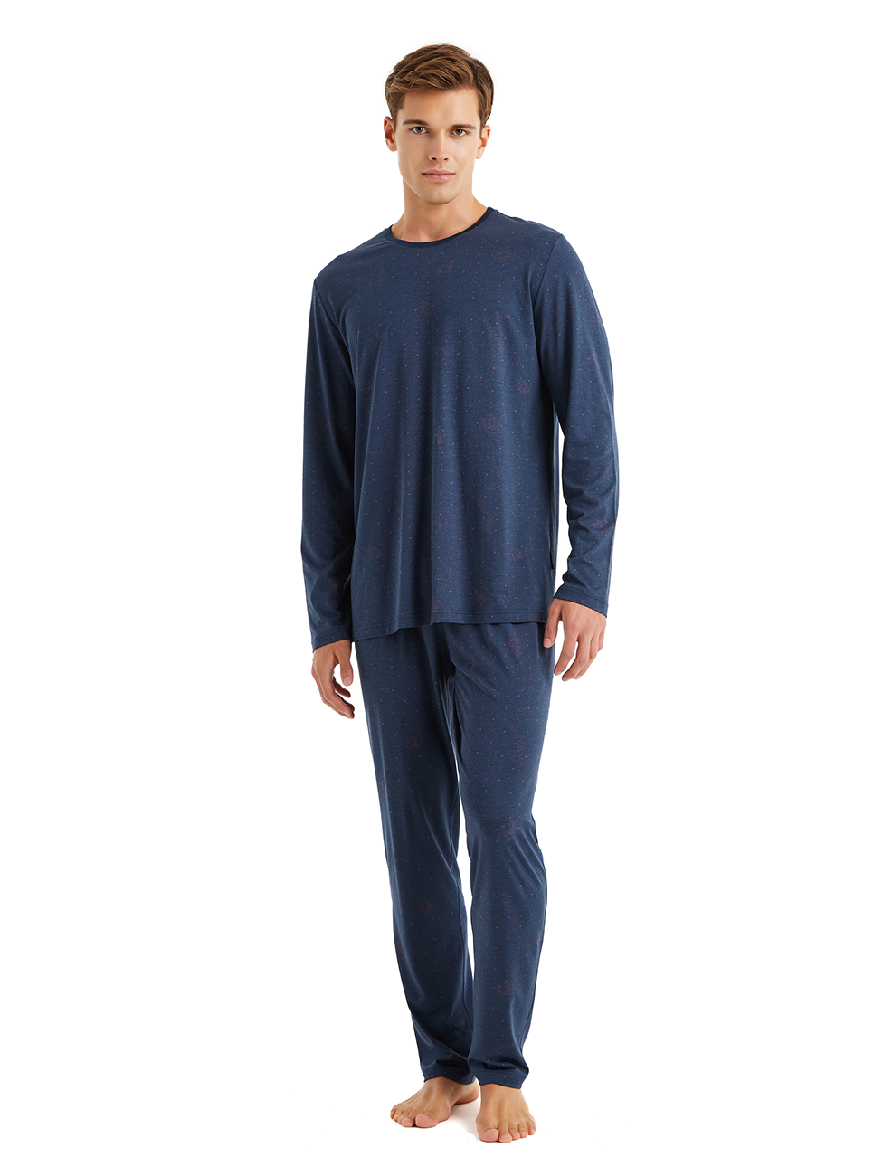 Blackspade Navy Blue Men's Pyjama Set