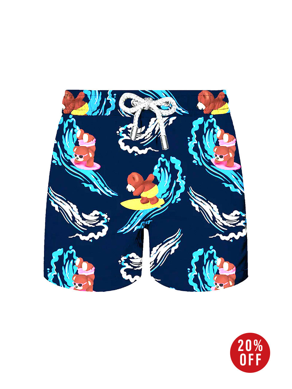 John Frank Kids All Over Printed Swim Shorts - Surfer