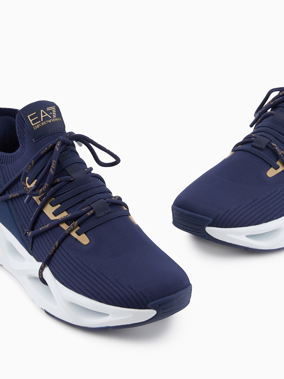 EA7 Iris & Gold Infinity Sneakers