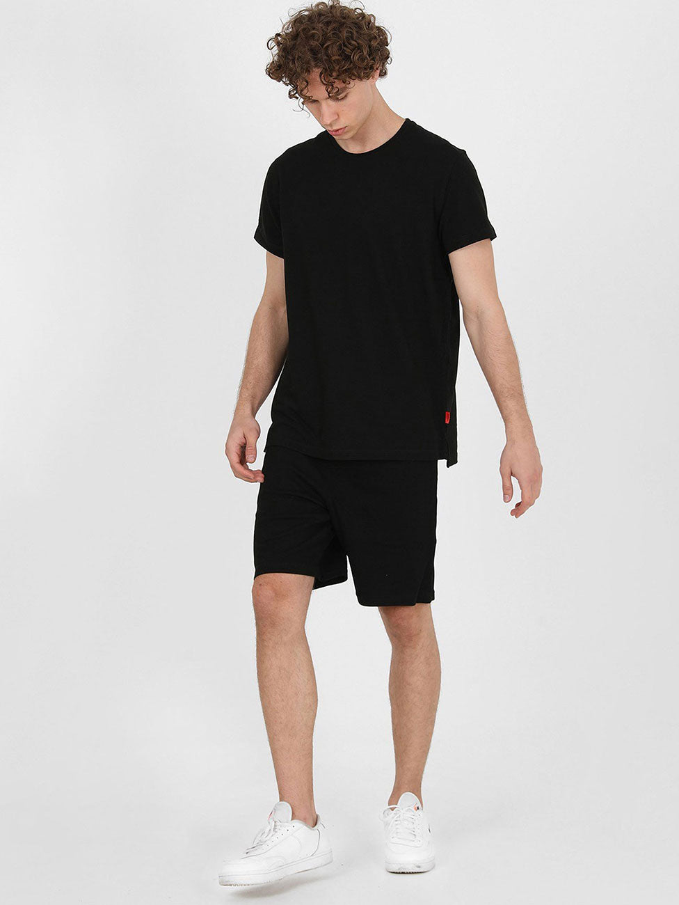 John Frank Basic T-Shirt Pique - Black